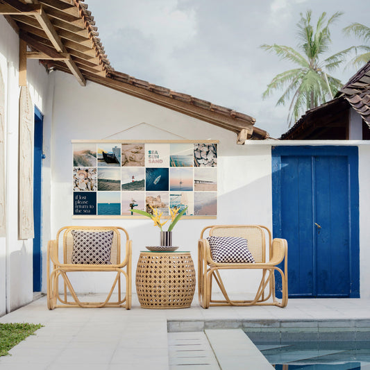 Plage de l'affiche du jardin