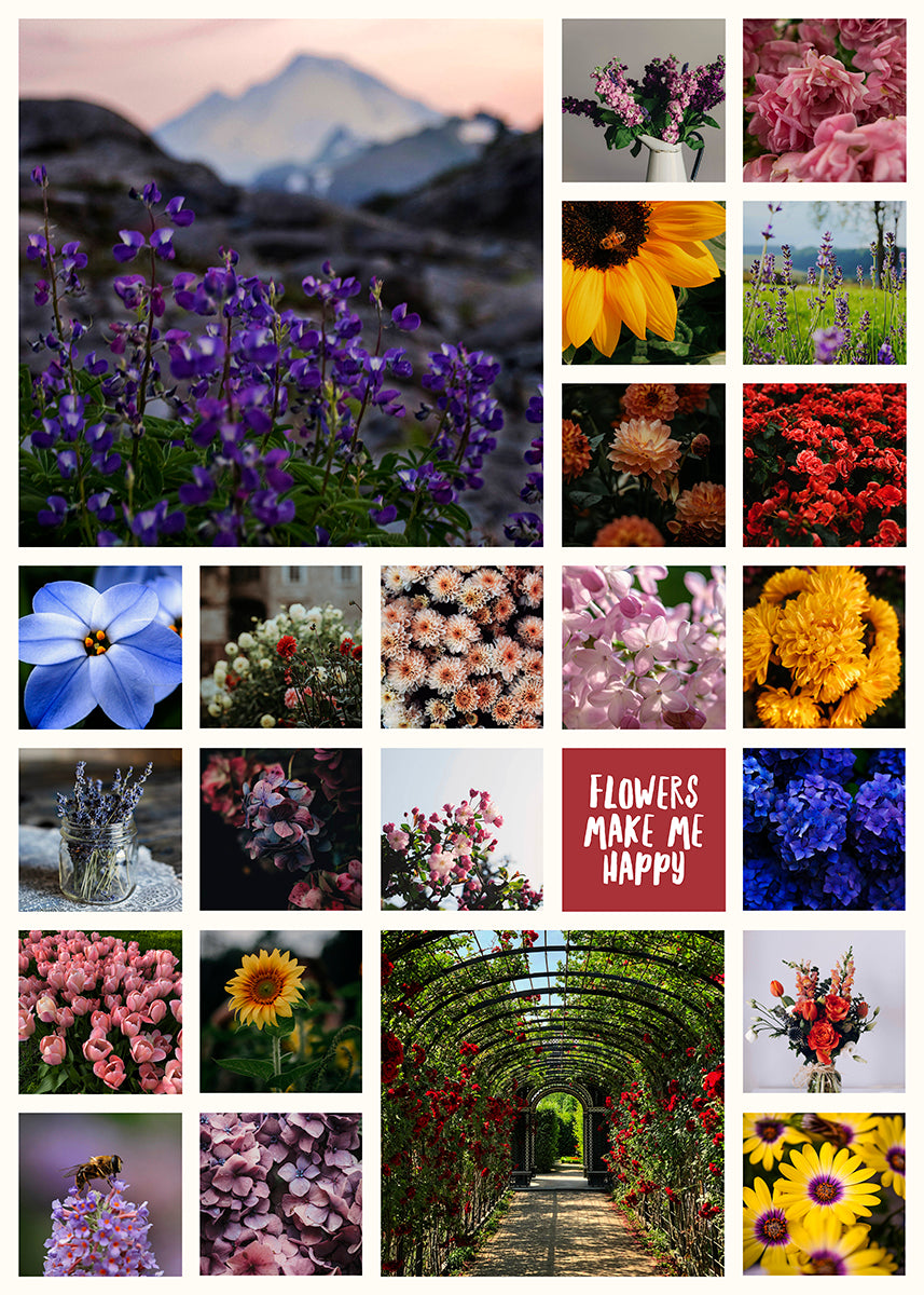 Instawall Portrait de l'affiche du jardin | 4:3