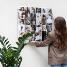 Fotocollage op aluminium vierkant — eigen foto's op Dibond, handgemaakt in Nederland
