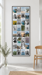 Toile photo Instawall Canvas Tall avec châssis noir au mur