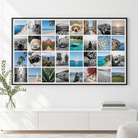 Toile photo Instawall Canvas Wide avec cadre baklijst noir au mur