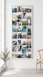 Toile photo Instawall Canvas Tall avec châssis naturel au mur