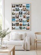 Grande toile photo Instawall Canvas Portrait avec cadre baklijst clair au mur