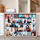 Landscape 4:3 print van Instawall Prints, kleurrijke fotocollage in houten lijst