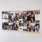 Instawall Landscape 4:3 print met horizontale fotocollage van vele foto's op houten lijst voor wanddecoratie